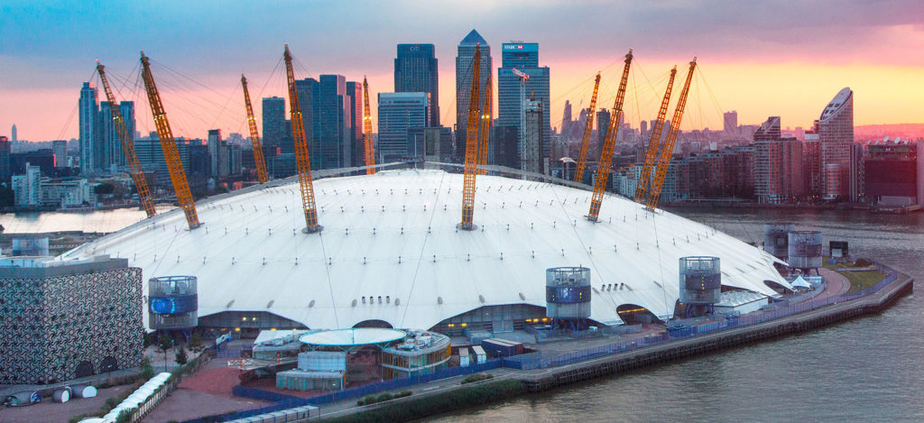 The O2 Arena entertainment venue in Greenwich